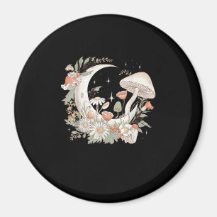 Ästhetischer Mond Goblincore und Cottagecore Pilz Magnet