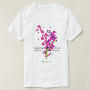 Ästhetischer rosa Kirschblütenzweig T-Shirt