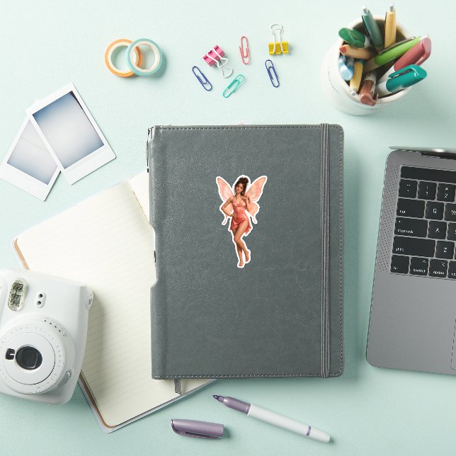 Ästhetischer Rose Gold Fee  Aufkleber (iPad Hülle)