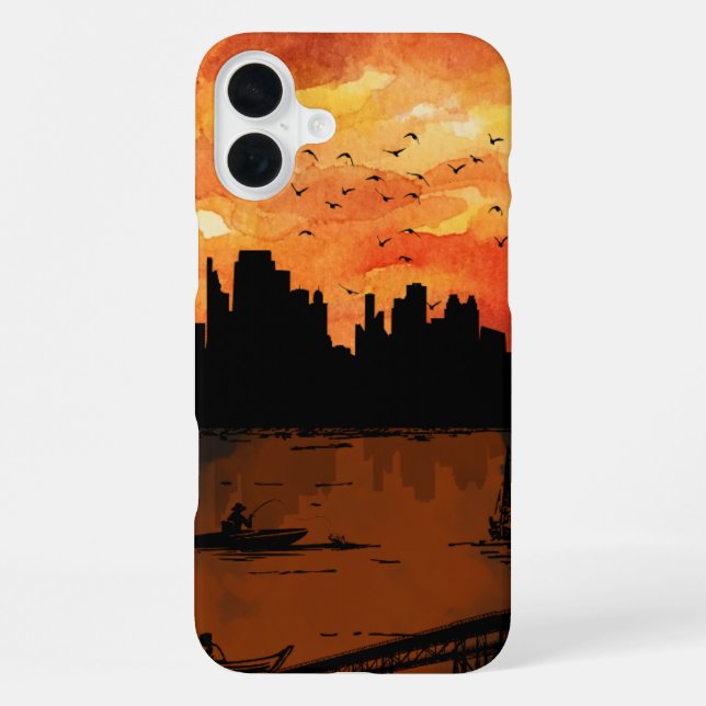 Ästhetischer Sonnenuntergang iPhone 16 pro Fall iPhone 16 Plus Hülle (Rückseite)