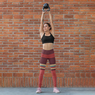 Ästhetischer Streifen Capri Leggings