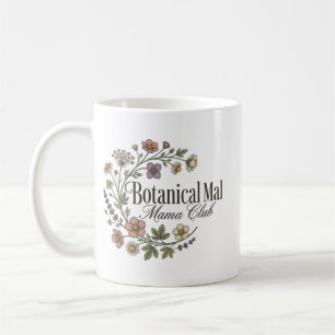 Ästhetischer Wildblumenkranz Kaffeetasse
