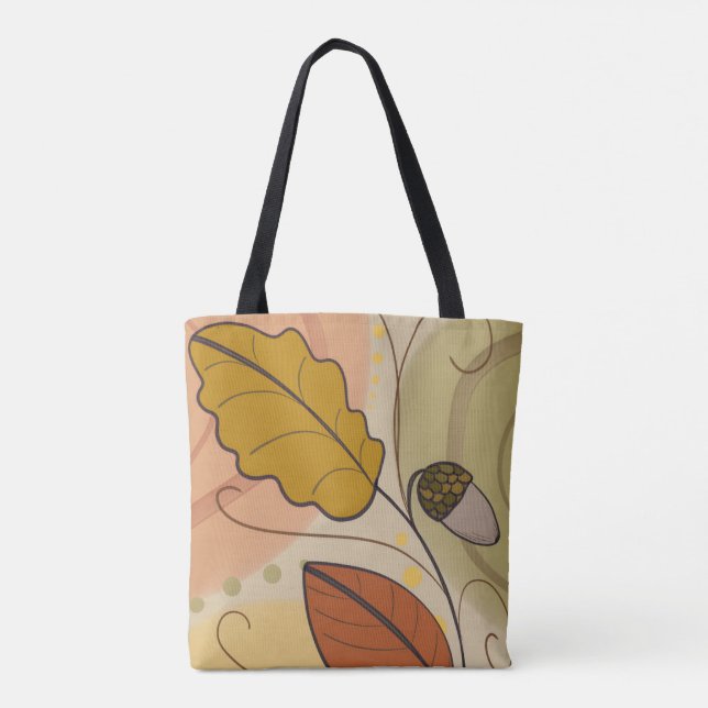 Ästhetisches abstraktes Design Herbst  Tasche (Rückseite)