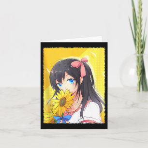 Ästhetisches Anime-Mädchen Süßes Anime-Geschenk Fü Karte