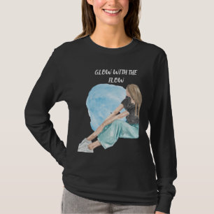 Ästhetisches Aquarell-Mädchen - Lass dich vom Flus T-Shirt