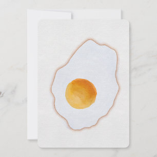 Ästhetisches Aquarell Spiegelei Minimalistische Ku Einladung
