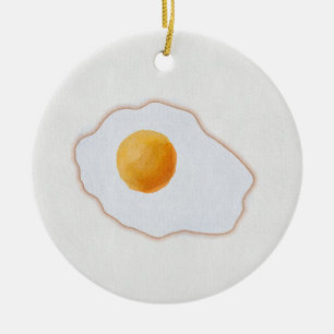 Ästhetisches Aquarell Spiegelei Minimalistische Ku Keramik Ornament