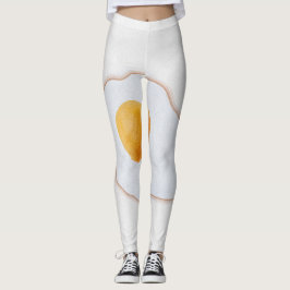 Ästhetisches Aquarell Spiegelei Minimalistische Ku Leggings