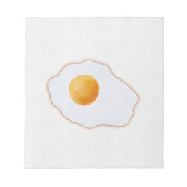 Ästhetisches Aquarell Spiegelei Minimalistische Ku Notizblock