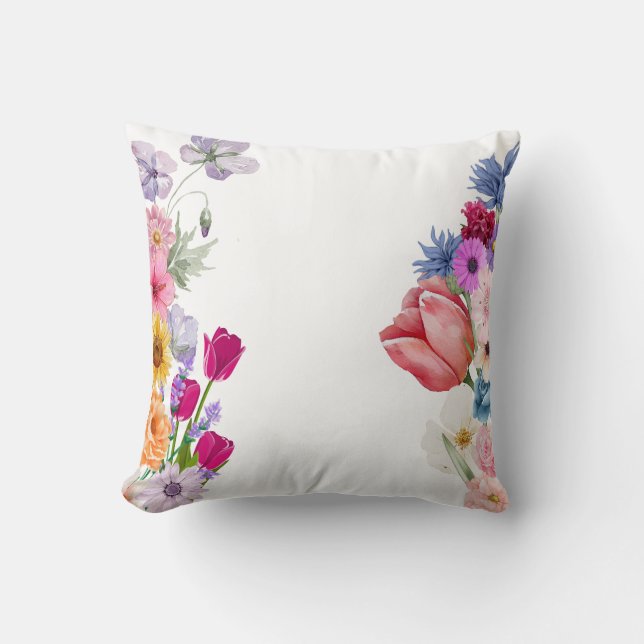 Ästhetisches Blumendesign - Blume Kissen (Vorderseite)