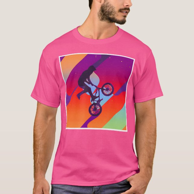 Ästhetisches Bmx T-Shirt (Vorderseite)