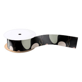 Ästhetisches Boho Geometrie-Muster für Bio Formen Satinband
