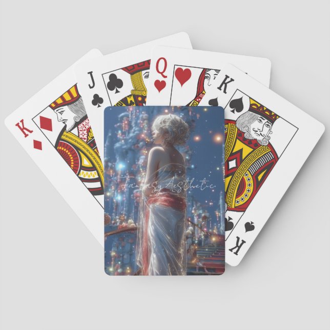 Ästhetisches / Dunkles Fantasy-Mädchen Spielkarten (Rückseite)