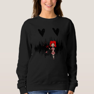 Ästhetisches Goth-Punk-Mädchen Liebt Soft Grunge G Sweatshirt