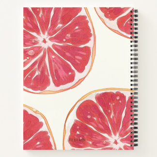 Ästhetisches Grapefruit-Notizbuch mit individuelle Notizbuch