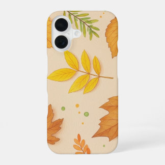 Ästhetisches Herbstlaub iPhone 16 Case Hülle