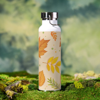"Ästhetisches Herbstlaub-Muster-Wasserflasche"  Trinkflasche