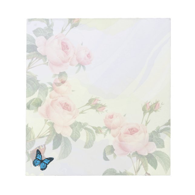 ästhetisches, kurzatmiges rosa Design Notizblock (Vorderseite)