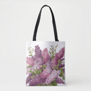 Ästhetisches Lavendel Flieder Blumenmuster Schulte Tasche