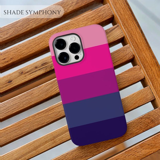 Ästhetisches Lila Farbblockthema Palette Streifen Case-Mate iPhone 14 Pro Max Hülle (Aesthetic Purple Palette Stripe Color Block theme Case-Mate iPhone Case)