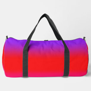 Ästhetisches Lila-Rot Ombre Fitnessstudio & Reise Duffle Bag