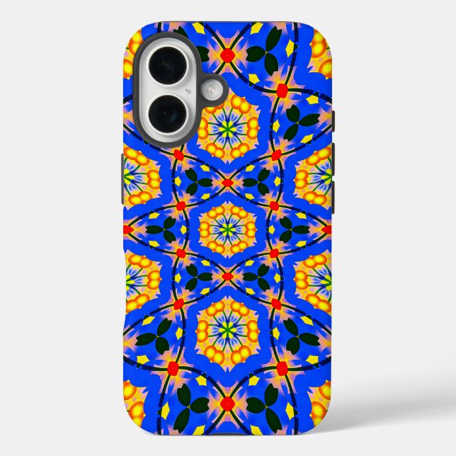 Ästhetisches Muster iPhone 16 Hülle (Rückseite)