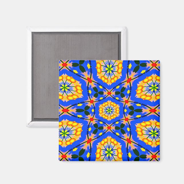 Ästhetisches Muster Magnet (Vorderseite/Rückseite)