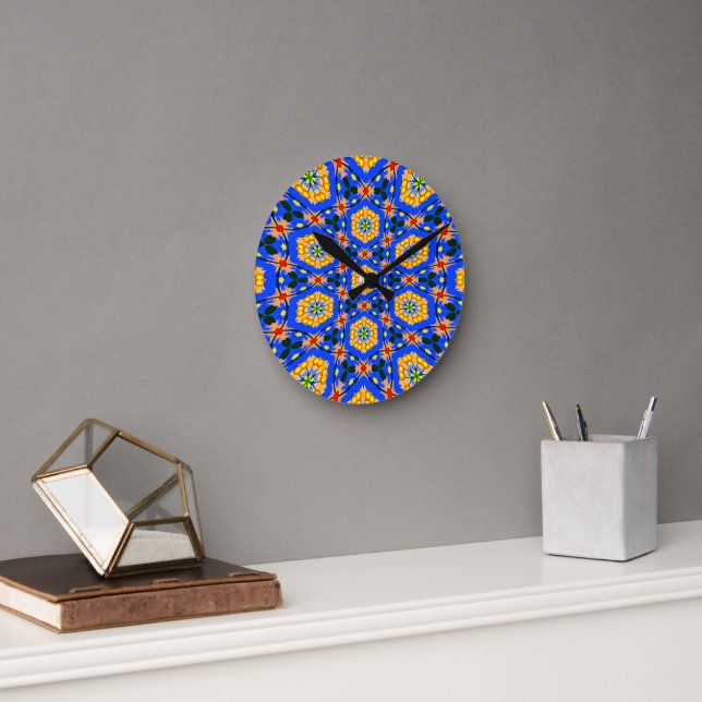 Ästhetisches Muster Runde Wanduhr (Büro)