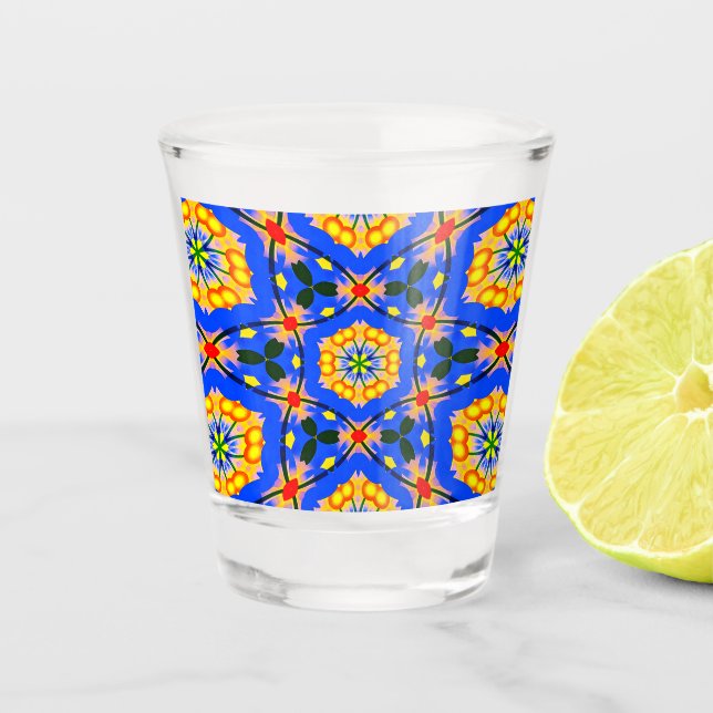Ästhetisches Muster Schnapsglas (Vorderseite)