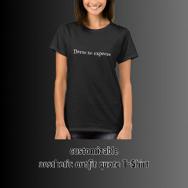 ästhetisches Outfit Anführungskleid zum Ausdruck b T-Shirt