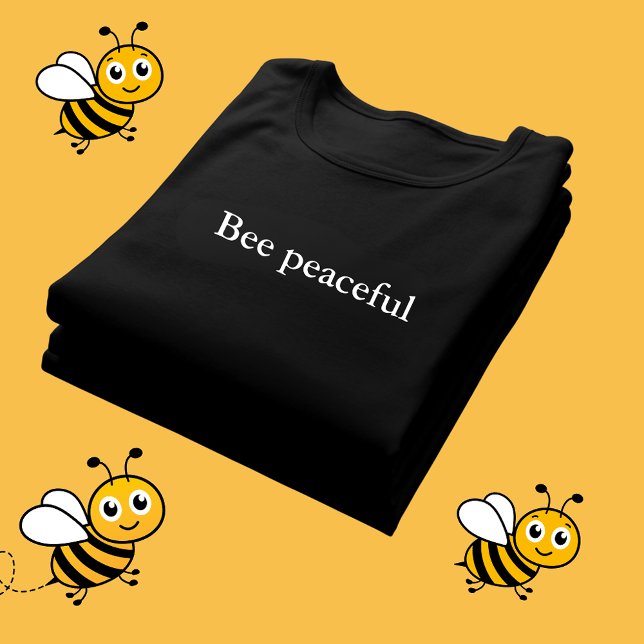 ästhetisches Outfit Zitat Bee friedlich T-Shirt (Von Creator hochgeladen)