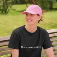 ästhetisches Outfit Zitat Bee unaufhaltsam