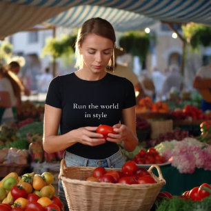 ästhetisches Outfit Zitat Welt im Stil laufen T-Shirt