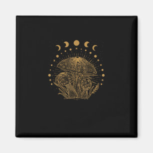Ästhetisches Pilzhäuschen Goblincore Magnet