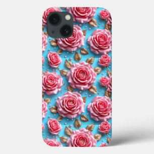 Ästhetisches Rosa Rosen Feminines Luxusdesign Case-Mate iPhone Hülle