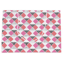 ästhetisches rosa und schwarzes Dreieck-Muster dek