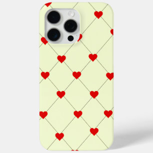 Ästhetisches rotes Herzen-Raster-Handyhülle Case-Mate iPhone Hülle