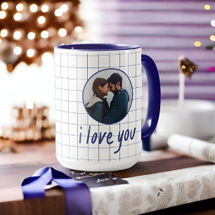 Ästhetisches Royal Blue Romantic Couquote Tasse