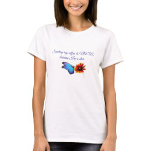 Ästhetisches Schmetterlings- und Blumen-Grafik-T-S