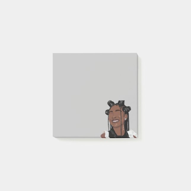 Ästhetisches Schwarzes Hautmädchen, Marsai Martin  Post-it Klebezettel (Vorderseite)