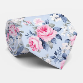 Ästhetisches Shabby Chic Rosenmuster Krawatte
