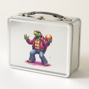Ästhetisches Turtle Disco T-Shirt Metall Brotdose