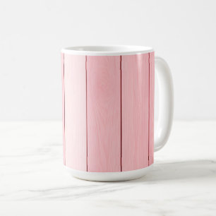 Ästhetisches vertikales Holz Muster Rosa Farbe Kaffeetasse