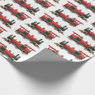 Ästhetisches Vintage-Zug-Geschenkpapier Geschenkpapier