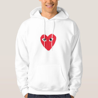 Ästhetisches y2k rotes Herz Hoodie