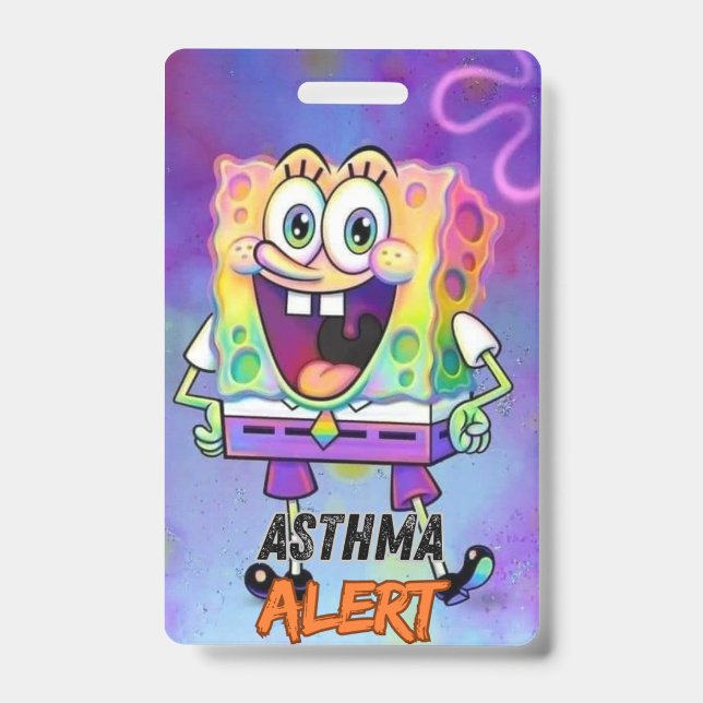 Asthma-Abzeichen Ausweis (Vorderseite)