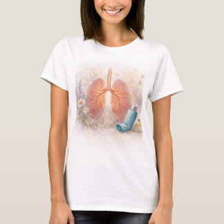 Asthma-Bewusstsein T-Shirt | Botanisches Lungen-De