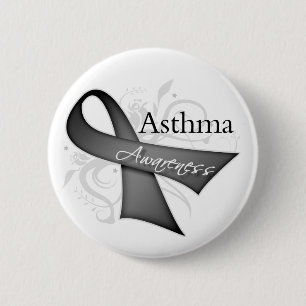 Asthma-Bewusstseins-Band Button