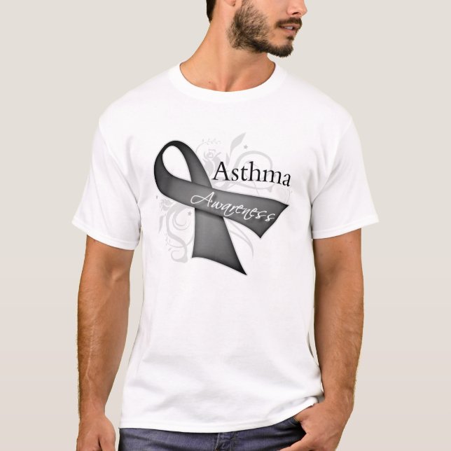Asthma-Bewusstseins-Band T-Shirt (Vorderseite)