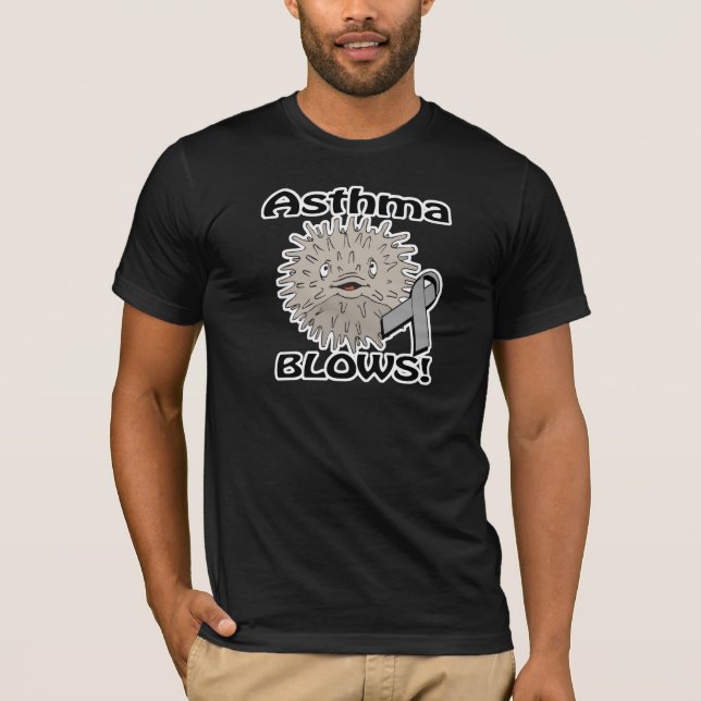 Asthma bläst Bewusstseinsbildung T-Shirt (Vorderseite)